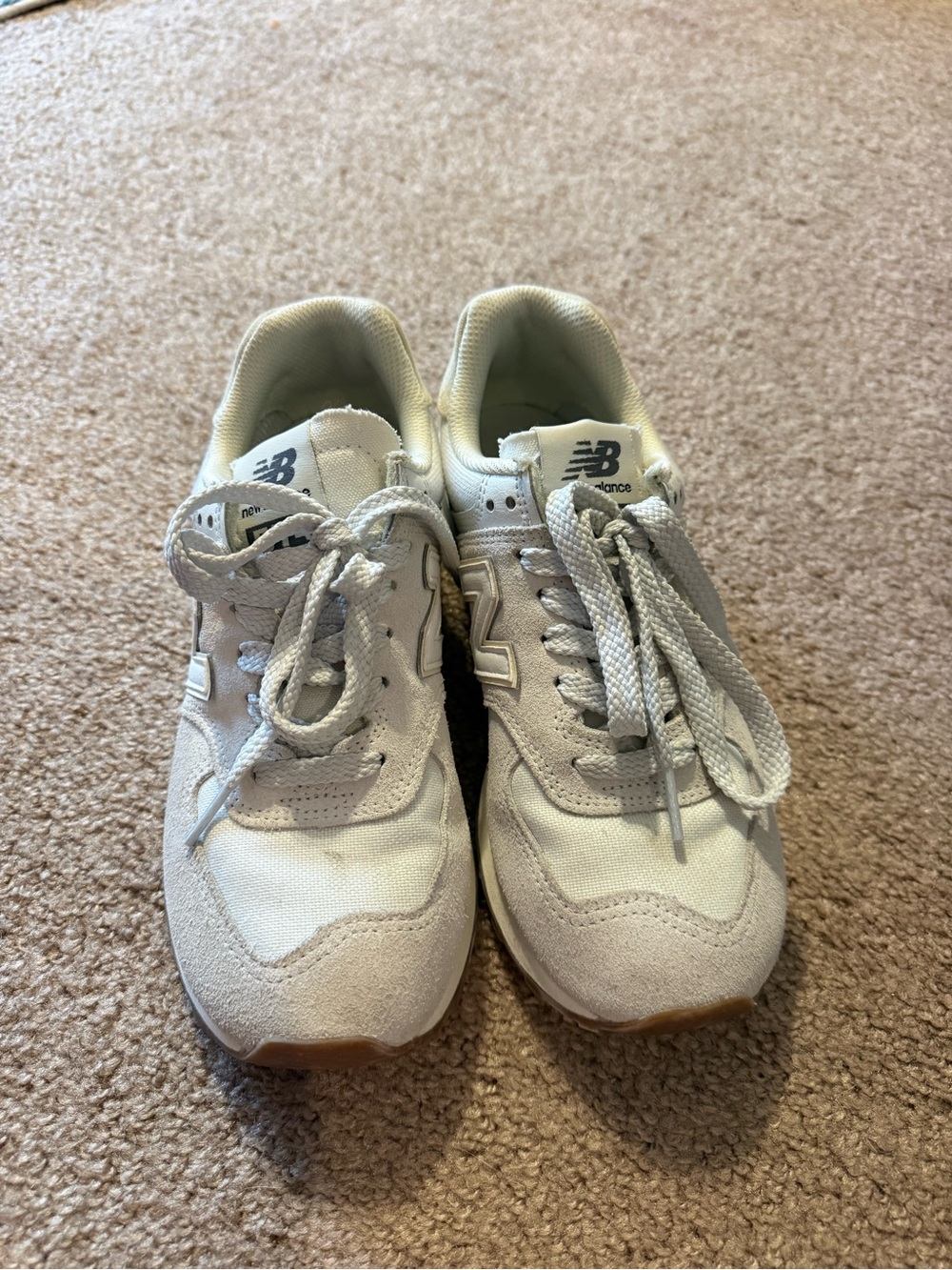 New Balance 574 White/Grey Classic Sneakers
